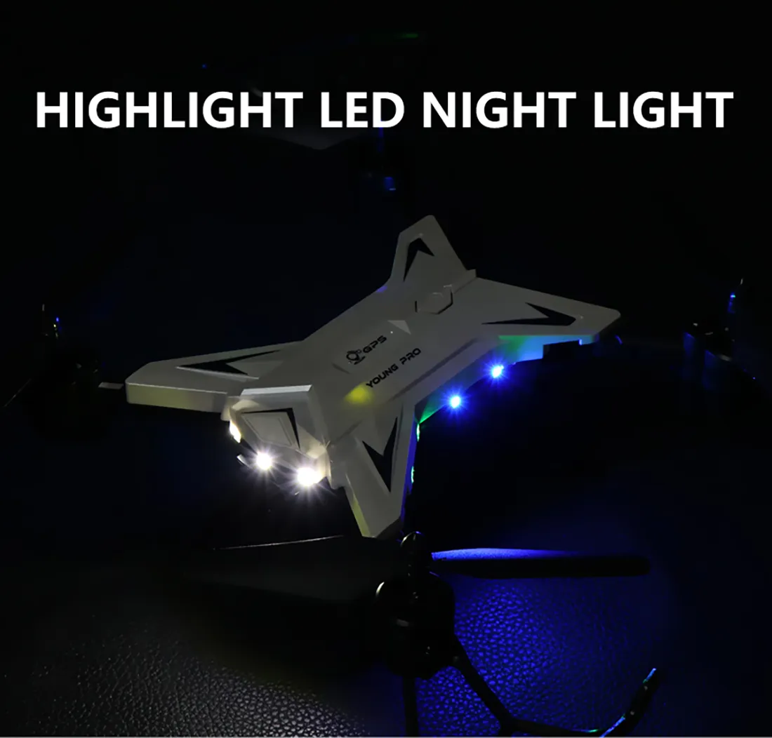 Новый Pro Foldable GPS Drone KY601G 4K HD Camera 5G WiFi FPV Drone LED 24G 4CH 18 -километрового длинного расстояния 20 минут Flight RC Quadcopter 2018130249