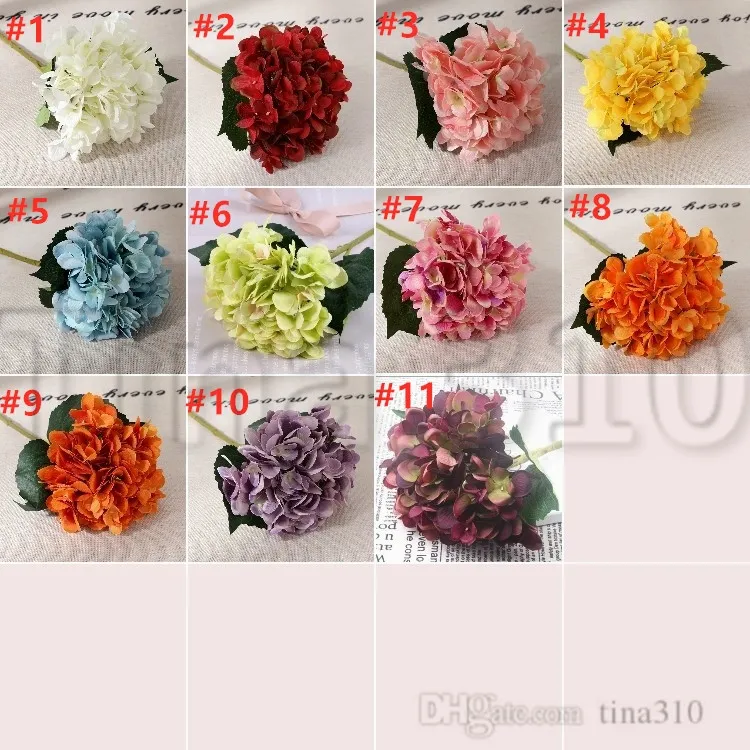 i fiori artificiali bouquet di ortensie la decorazione domestica composizioni floreali forniture la decorazione della festa nuziale T500429