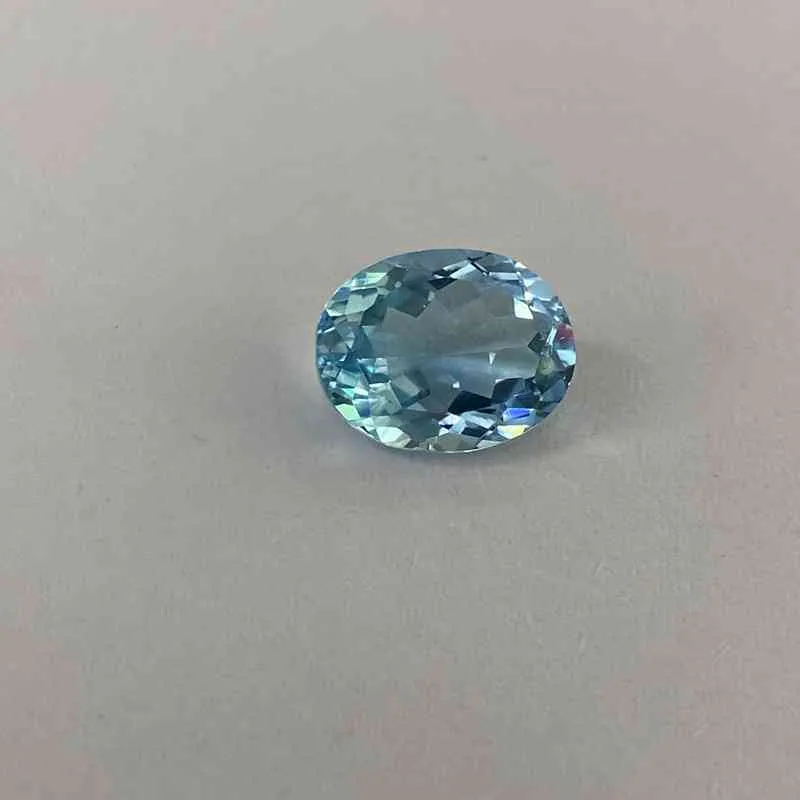 12 × 10 mm 6 karat ovala klipp 100% naturlig blå himmel blå topas lös sten