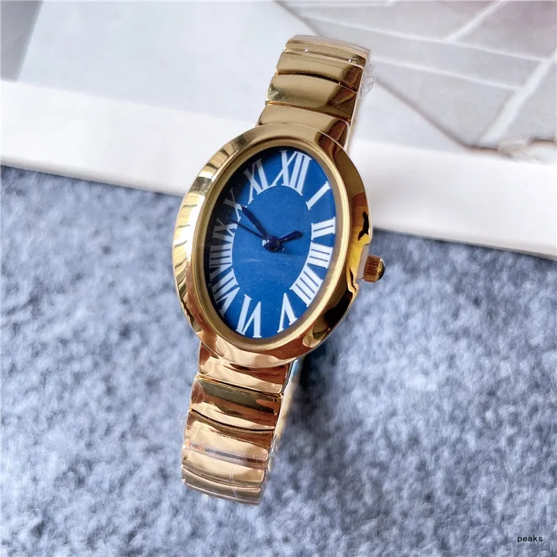 2021 Новые роскошные женские часы с тремя стежками 24 мм Кварцевые часы высокого качества Часы высшего бренда Стальной ремешок женская мода accesso193K