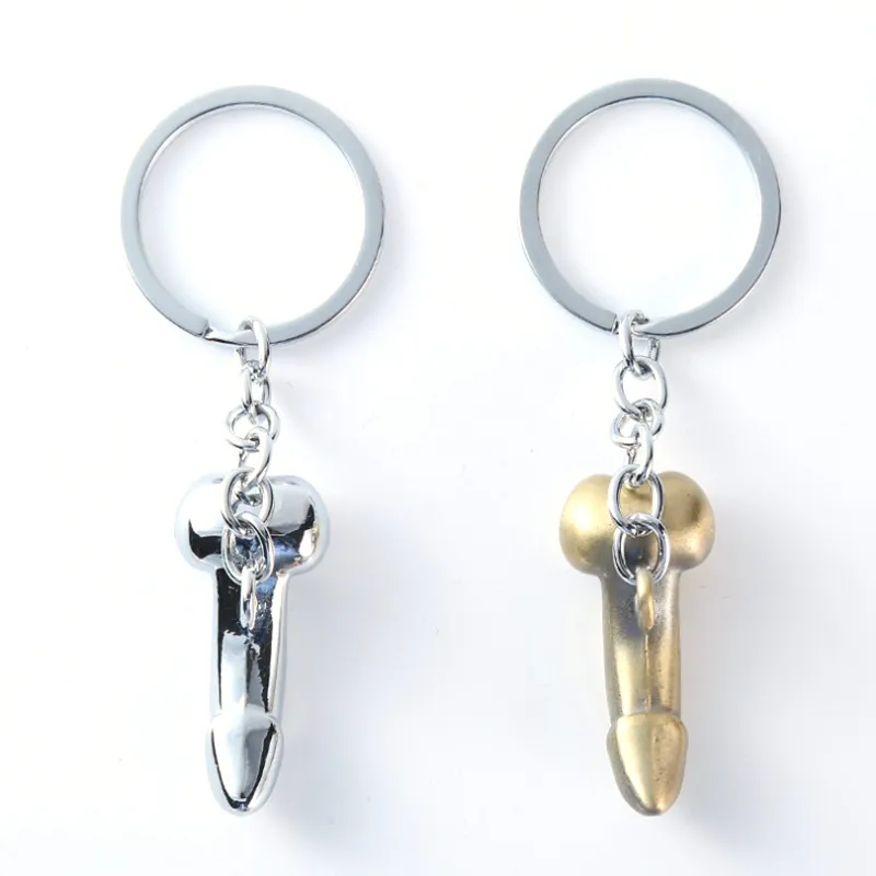 Sexy Man Cock Keychain Car Key Rings Masculino Genitalia Sex Toy Car Chain Chain Presente Criativo para Lover Auto Keyring Motorcycle Keyfob8739248