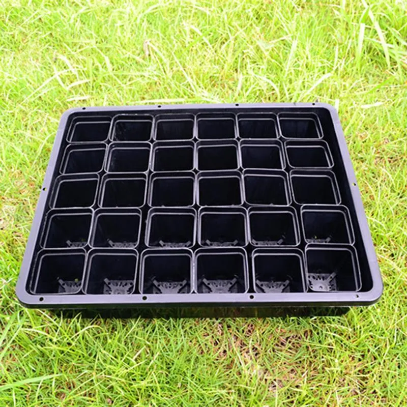 100ピース正方形の植木鉢ミニ実用的なプラスチック植物多肉植物の花の植木鉢鍋プランター板のないプランターY200723