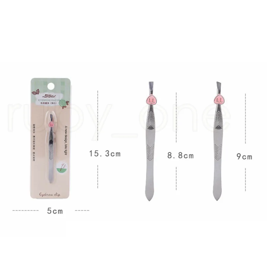 Stainless Steel Bevel Flat Eyebrow Clip Stainless Steel Eyebrow Tweezers Cosmetic Make Up Tools Eyebrow Tool