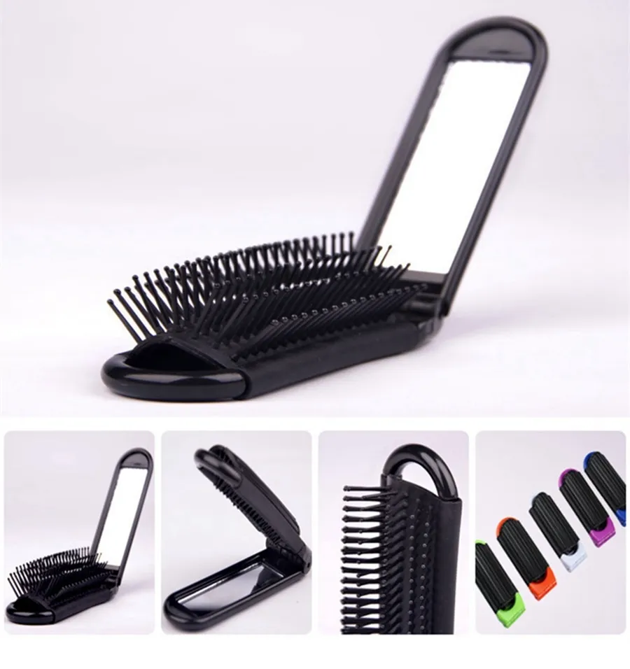 Makeup Comb Portable Mini Folding Comb Airbag Massage Hair Boutique Travel Plastic Comb Airbag Massage Round Travel Brush