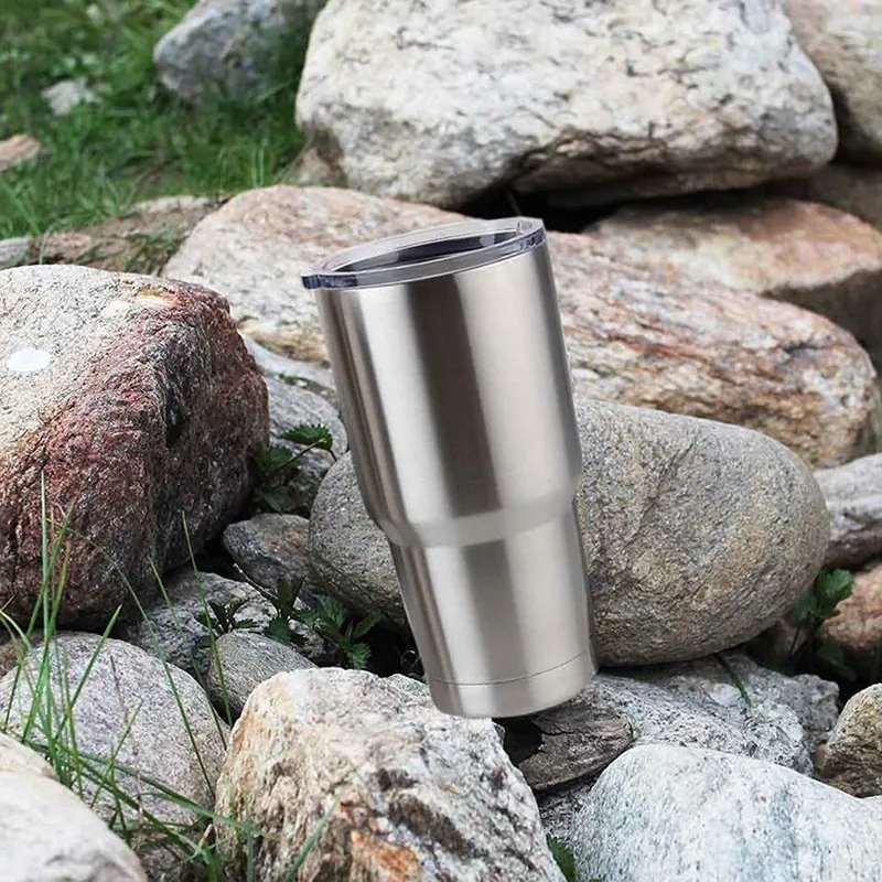 Stainless Steel Tumbler Cup with Lid Straw 30 Oz Double Wall Vacuum Flask Insulated Beer Cup Drinking Coffee Wine Mug Water Bottle