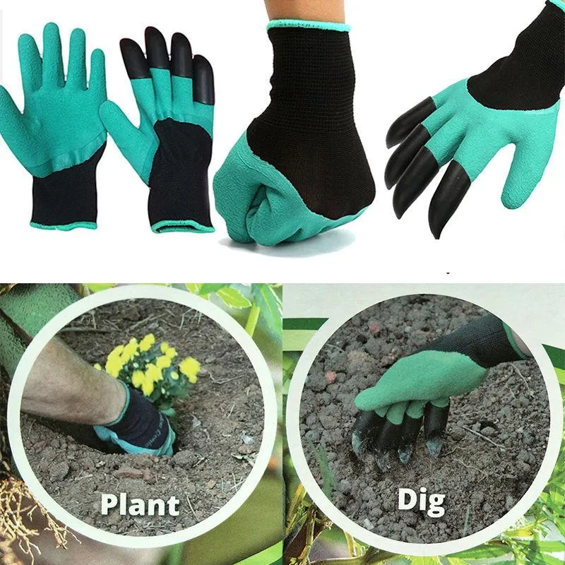 Gants de jardinage jardin creuser plantation 4 ABS plastique jardin travail accessoires vente nouveau pour creuser Planting203C