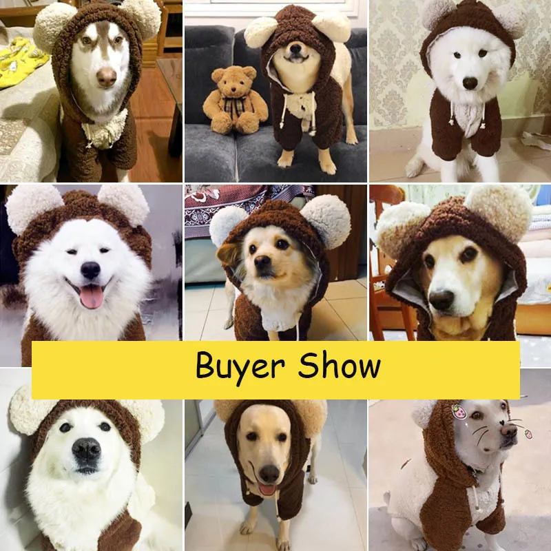 Roupas de cachorro grandes para Golden Retriever Dogs Casaco de tamanho grande outono de inverno capuz de vestuário para pet roupas de vestuário pug y200328