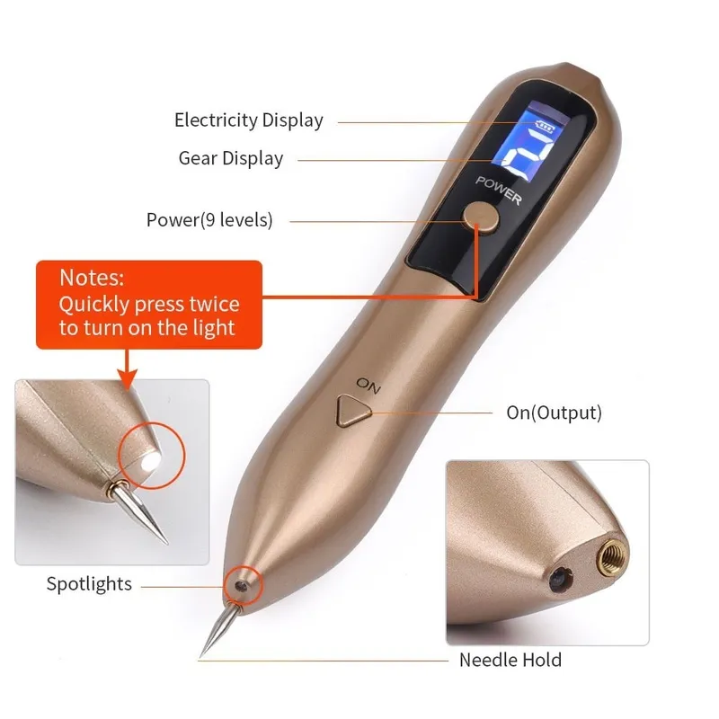 Caneta de plasma lcd com iluminação led, máquina de remoção de tatuagem, toupeira, cuidados faciais, sardas, verrugas, removedor de manchas escuras 26