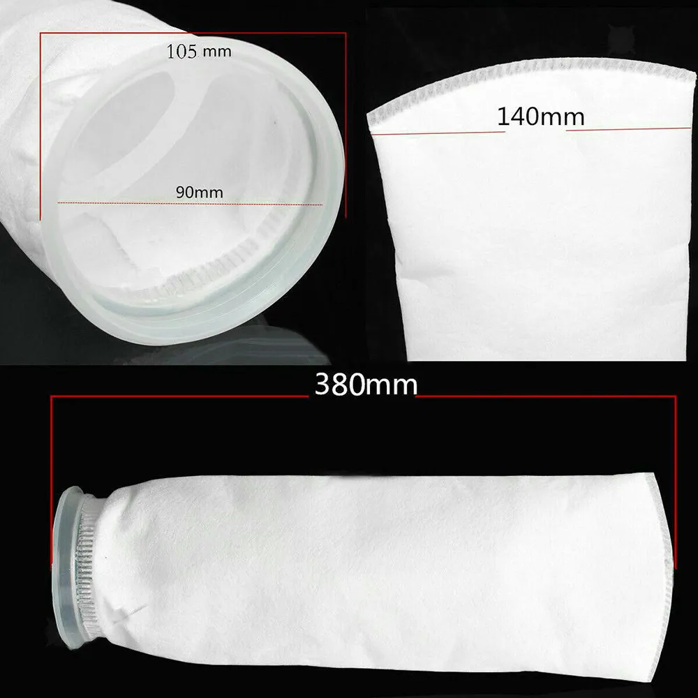 6st Filter Sock Bag Fish Rium Marine Sump Felt Pre 100um150um200UM Y200917262F