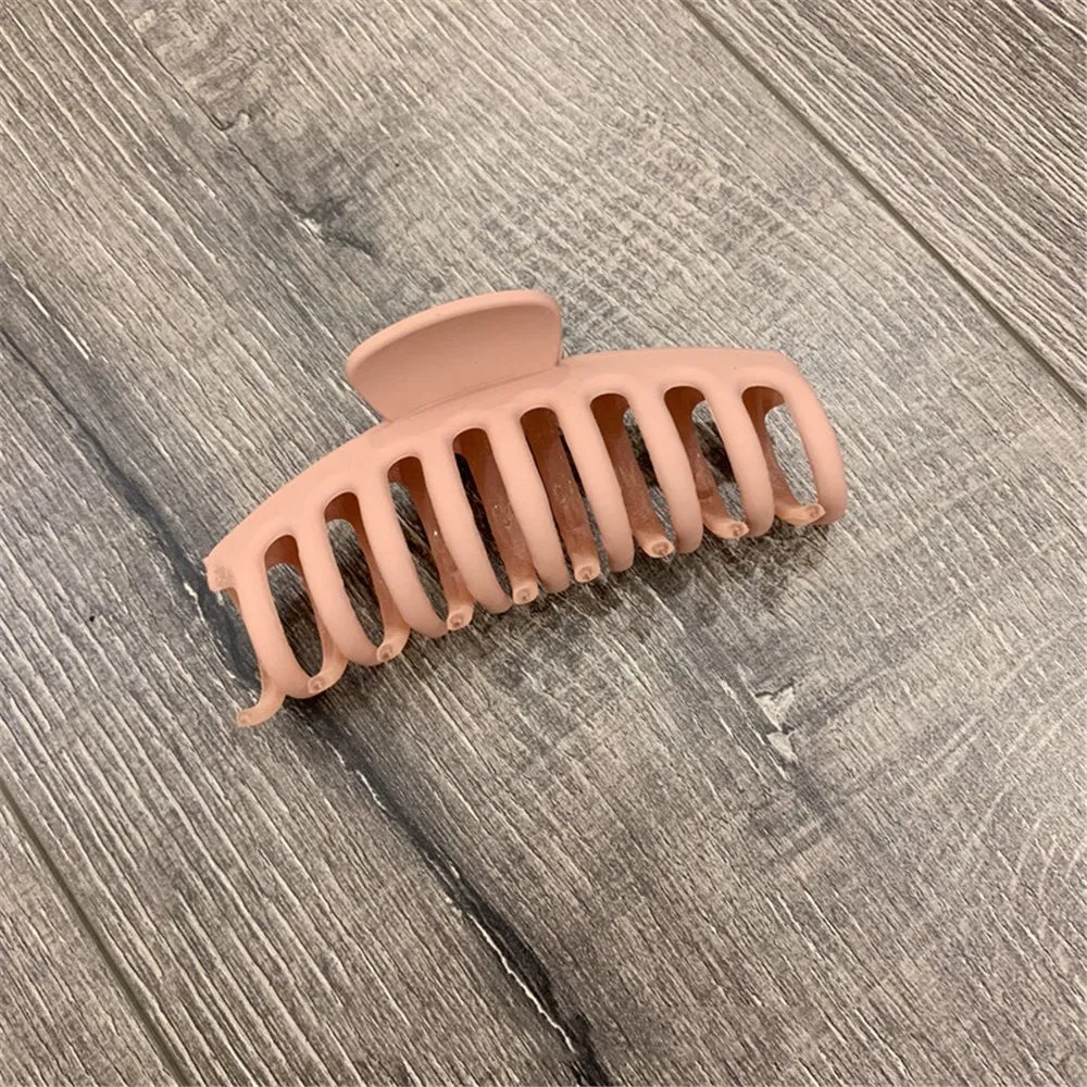 Koreanische Feste Große Haar Krallen Elegante Frosted Acryl Haar Clips Haarnadeln Haarspange Kopfbedeckungen für Frauen Mädchen Zubehör