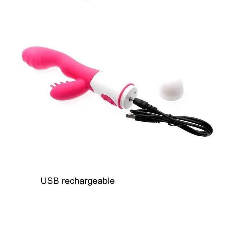 NXY wibratory Himall 30 Prędkości G Spot Wibratory dla kobiet USB Akumulatory Dual Wibracja Wodoodporna Dorosły Sex Zabawki Erotyczne Maszyna 0105