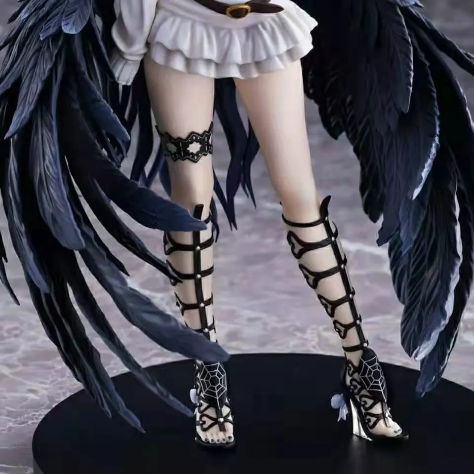 Overlord albedo sobin anime figura overlord iii albedo figura de ação albedo estatueta ainz ooal vestido figura brinquedos 22cm9774584