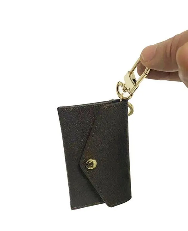 Kluczowa torba marki premium Wysokiej jakości klasyczny kobiecy klawisze z monety torebka na małą skórzaną torebkę z pudełkiem 303J