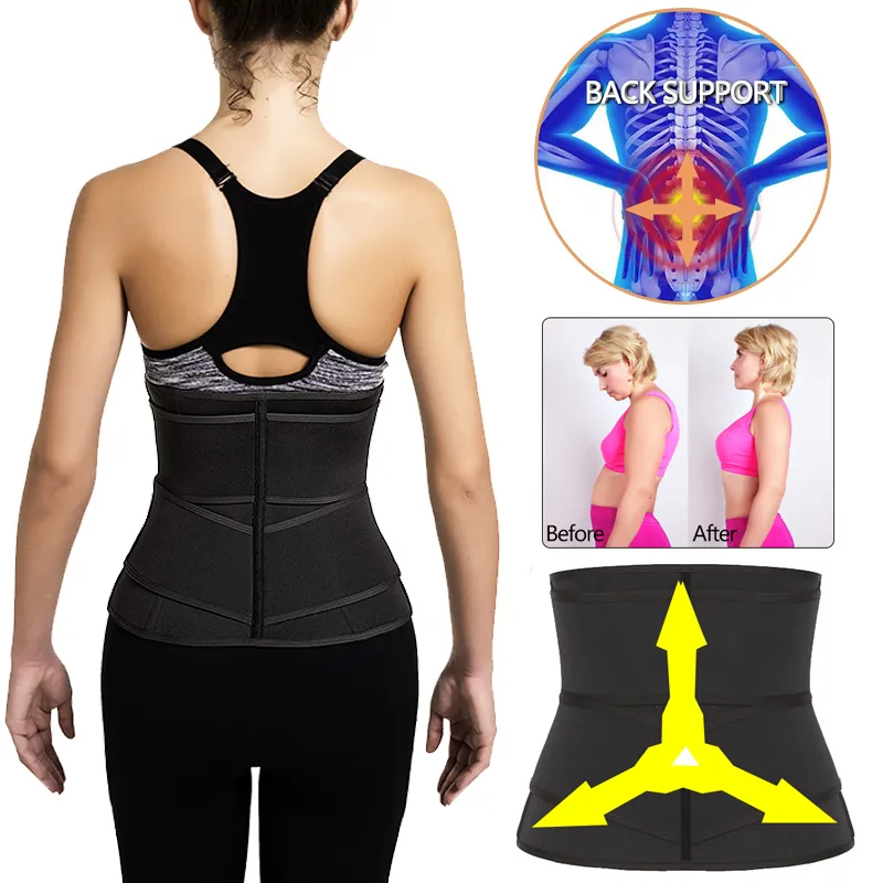 Neoprene Sweat Waist Trainer Body Shaper Tummy Corsetto Cintura dimagrante Shapewear Perdita di peso Fascia di pancia Cintura sportiva Cintura da allenamento 201222