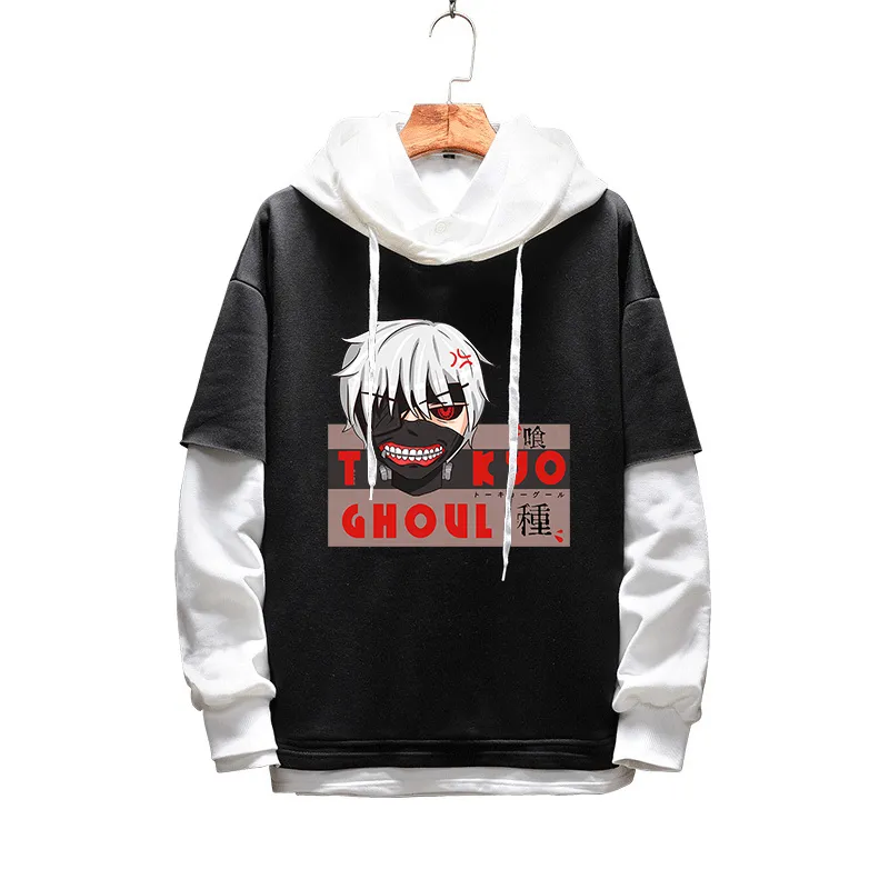 Hommes Femmes Sweats à capuche Anime Tokyo Ghoul Pull à capuche Sweat-shirt Sportswear Étudiants Vêtements d'extérieur Cosplay Costume Manteaux Veste Jumper 201116