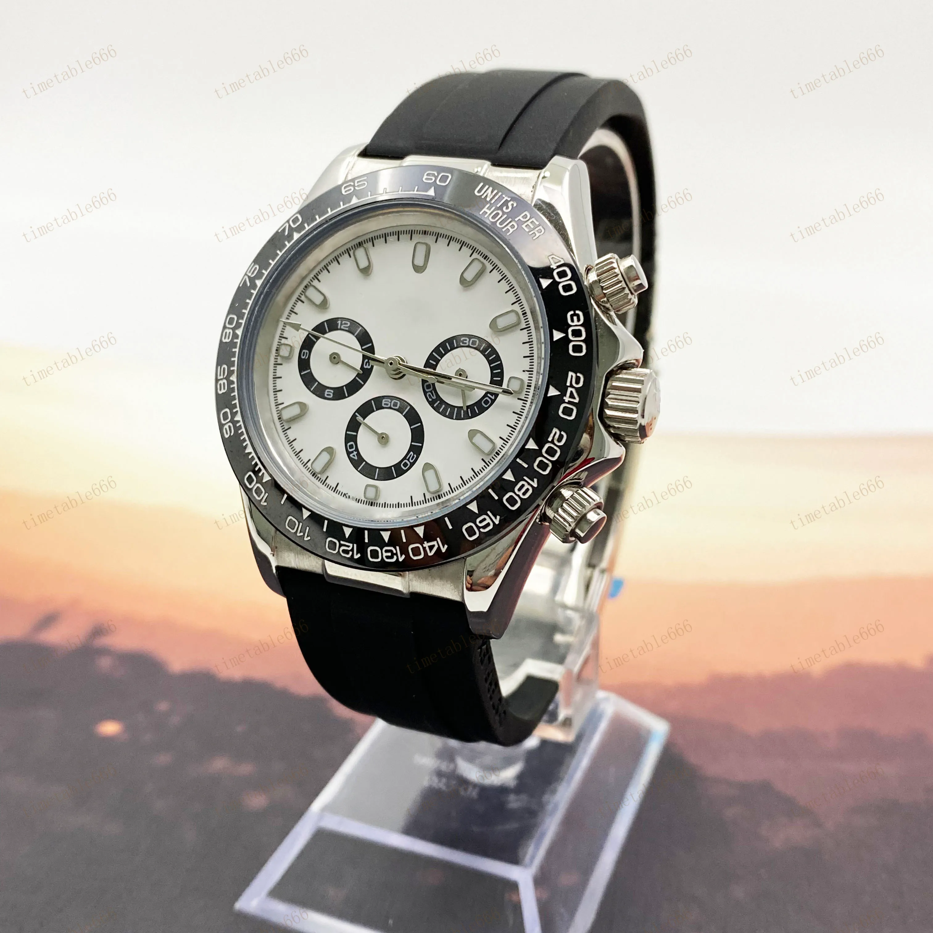 Автоматические наручные часы AAA из нержавеющей стали, светящиеся часы для мужчин, механические наручные часы, 41 мм, складная пряжка, Hardlex Montre Wat220m