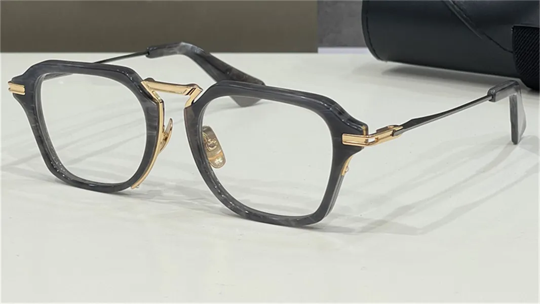 Nouveau design de mode hommes lunettes optiques 413 K or plastique cadre carré vintage style simple lunettes transparentes qualité supérieure clair 306m