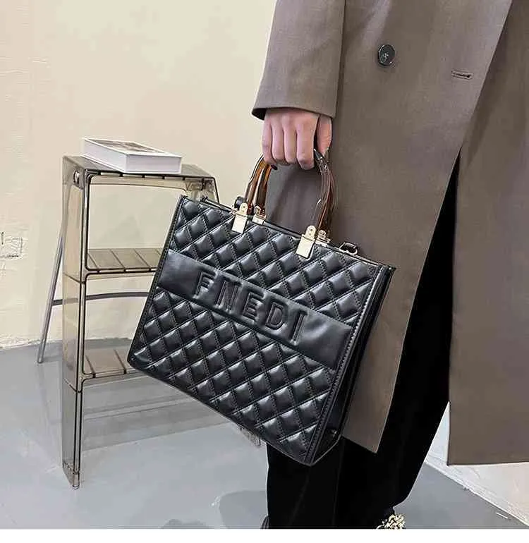 60% OFF quality Fenjia high texture Lingge portable tote women's bag winter fashion trend versatile Messenger Shoulder Bag