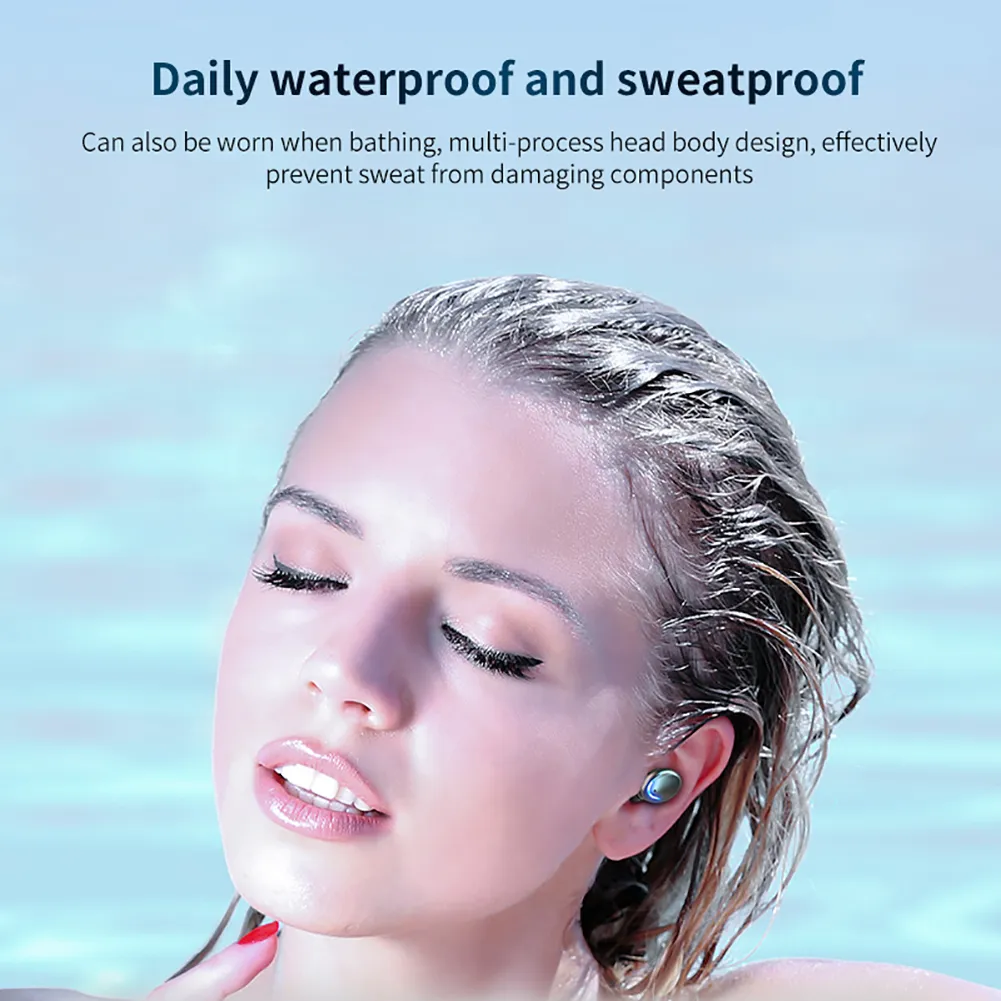 F9 5C Bluetooth 5.0 Kulaklık TWS Kablosuz Kulaklık Ahizesiz Kulaklık Spor Kulakiçi Oyun Kulaklığı