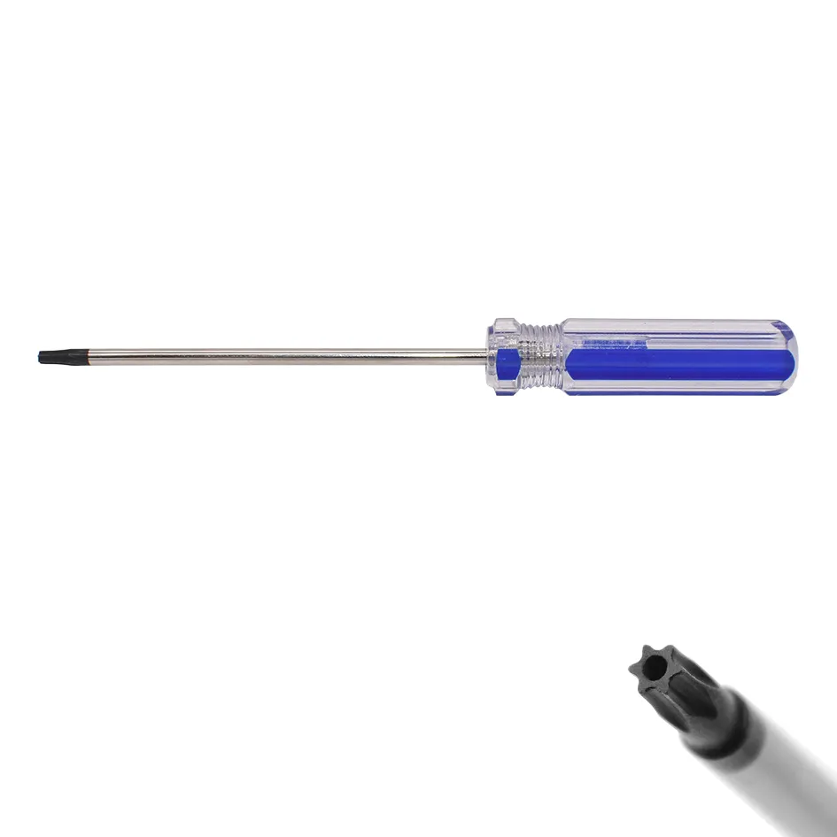 Cacciavite Torx T5 T6 T7 T8 T9 T10 con manico blu con foro T6H X360 T8H 3 0 Y Cacciavite a taglio Phillips Triwing Strumento chiave wh264g