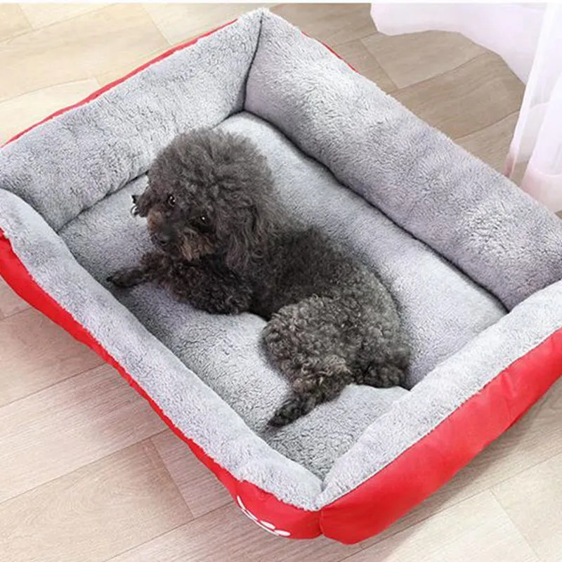 kennels pens Pet Large Dog Bed Warm House Soft Nest Baskets Waterproof Kennel For Cat Puppy Plus size Drop 220929