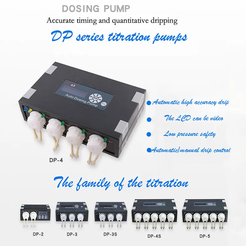 Jebao DP2 DP3 Coral Silindir Otomatik Titrasyon Pompası Peristaltik Otomatik Dozlama Zamanlaması Deniz Resifi Rium Y200917 için Eklendi