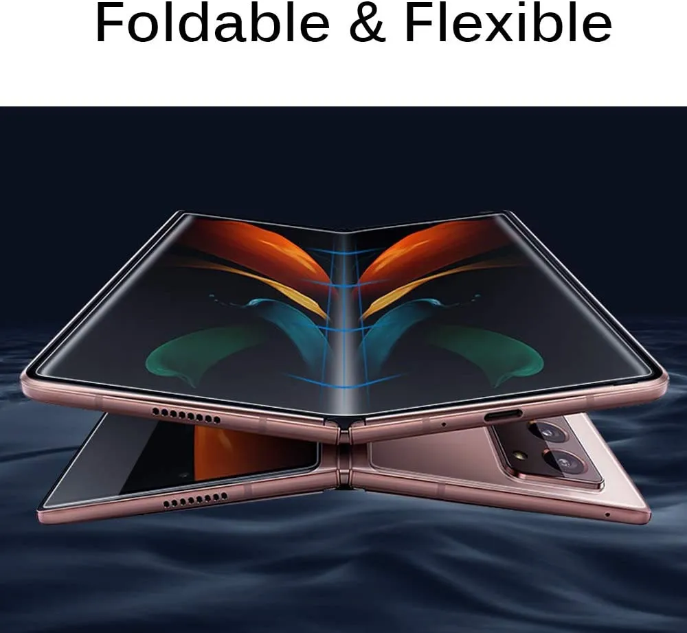 4-in-1-Displayschutzfolien für Samsung Galaxy Z Fold 2, hydraulische Folie, Vorder- und Rückseite, Kameralinse, Glas, Schutzfolie 1405094