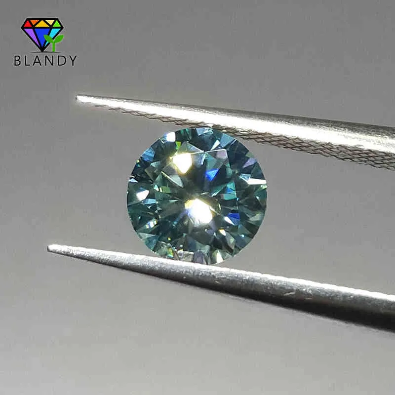 3.0mm tot 11mm blauwgroen rond uitstekend gesneden SiC-materiaal Moissanites Losse steen voor sieraden