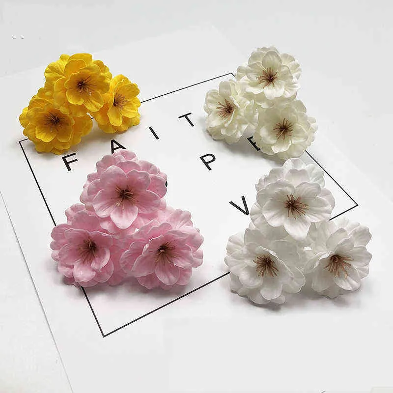 Artificial Flowers Cherry Blossom Soap Head Valentine039s Day Gift Bridal Petals Wedding Party Home Diy Decoration 2201124751698