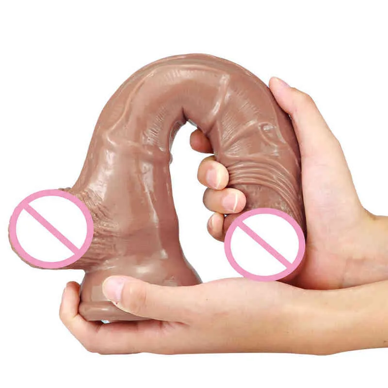NXY DILDOS Anal Oyuncaklar Çelik Yumurta Süper Kalın Simülasyon Penis Büyük Aygır Kadın SM Eşcinsel Yetişkin Seks Ürünleri Horoz Yapay Penis Tak 0225