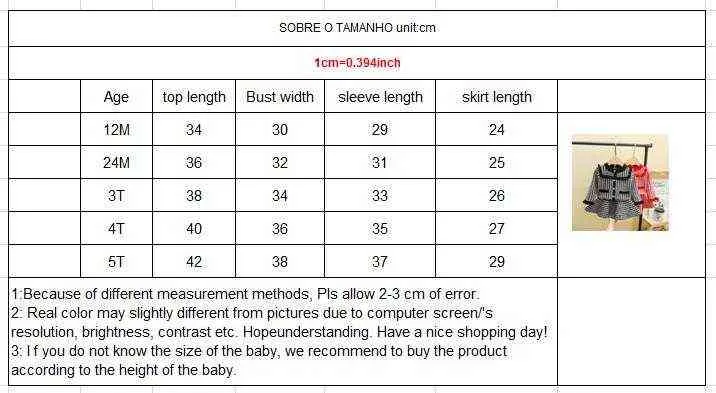 Gooporson Fashion Korean Kids Clothes Plaid Knit Sweater Top&skirt Winter Warm Baby Children Clothing Set Cute Toddler Outfits G220310