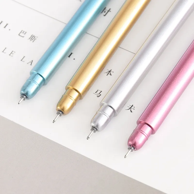 Cartoon Key Gel Pens Novelty Ballpoint Pens 0.5mm Roller Ball Black Ink Stationery Office School Supplies Cute Pen 201111