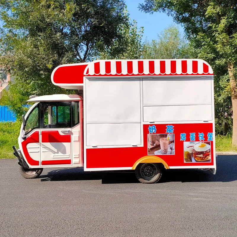 Food Trailer Catering Food Truck Mobile Hot Dog Cart Fast Food Caravan Mobile Coffee Shop Kiosk