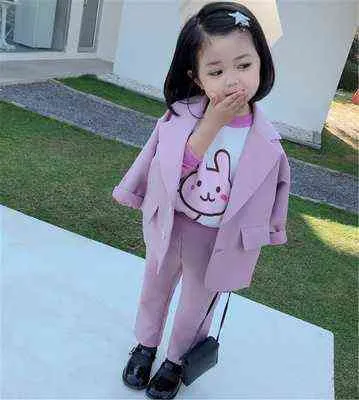 طفلة البدلة مجموعة حلوة الأميرة الملابس للبنات قميص + السراويل 2 قطع الملابس طفل حزب ازياء الأطفال 211224