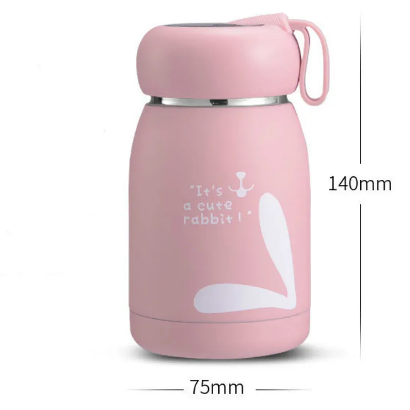 320 ml Mignon Thermos Bouteille Tasse À Café Smart Affichage De La Température En Acier Inoxydable Bouteille D'eau Fiole À Vide Bureau De Voiture Thermos Tasse LJ201218