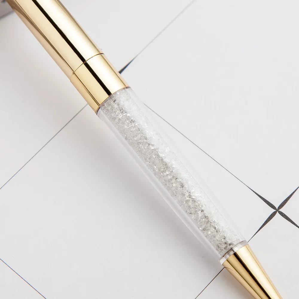 20 teile/los großhandel große diamant kugelschreiber metall kristall werbung geschenk stift benutzerdefinierte 201111