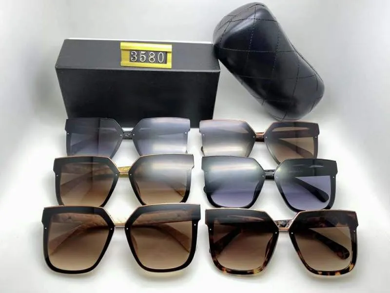 Mode perle Designer lunettes de soleil de haute qualité marque lentille polarisée lunettes de soleil lunettes pour femmes lunettes cadre en métal avec boîte245H