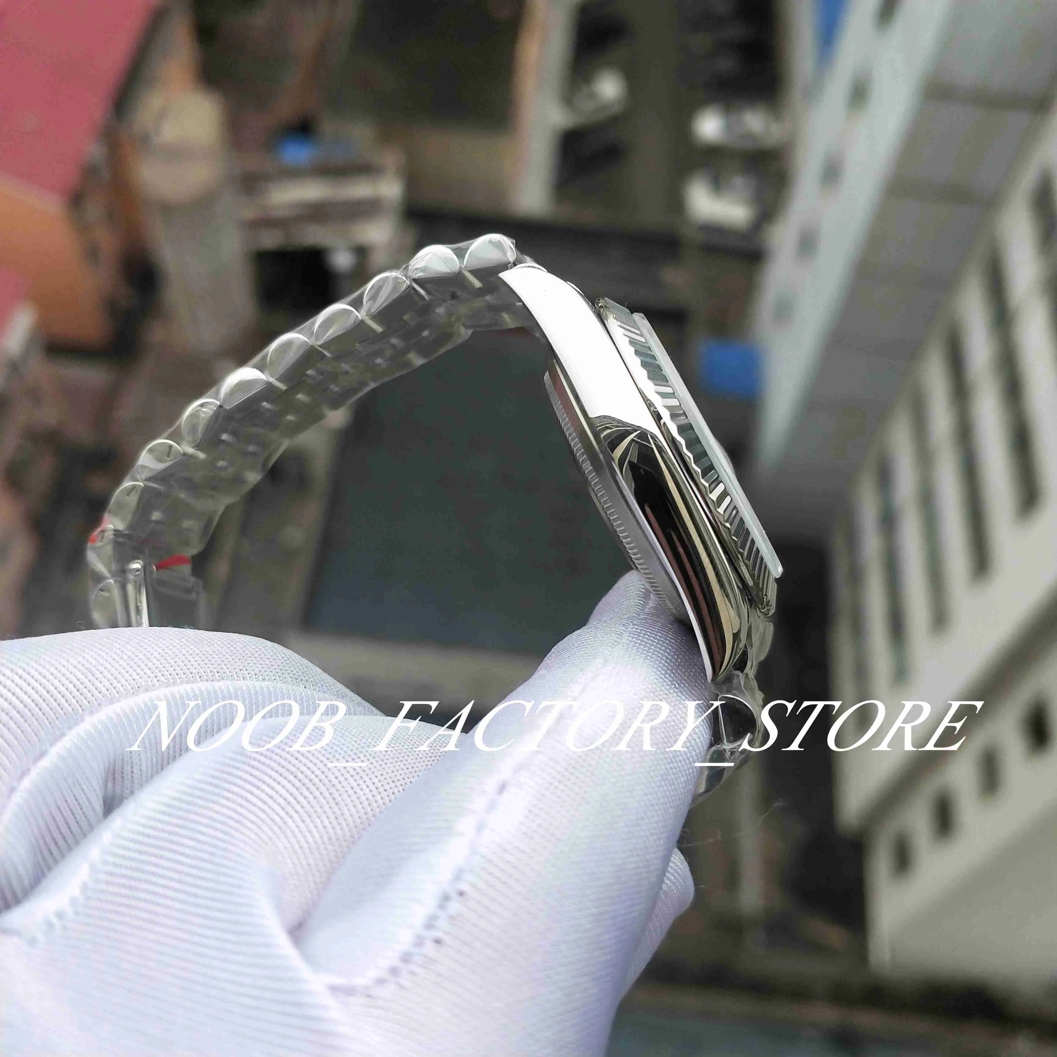 Fabriekshorloge 2 kleuren Super BP Horloges Klassiek 2813 Automatisch uurwerk 36 mm blauw witte wijzerplaatband roestvrijstalen ring Case249m