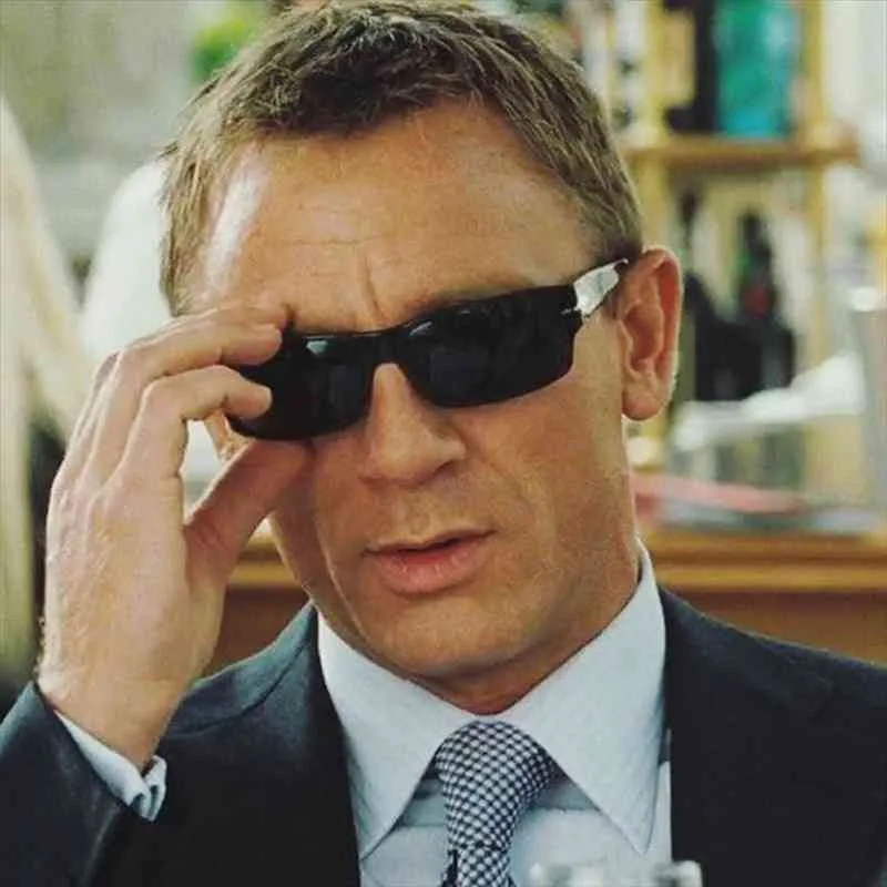 Classique Vintage mode James Bond 007 Style carré lunettes De soleil polarisées hommes conduite marque Design lunettes De soleil Oculos De Sol323f