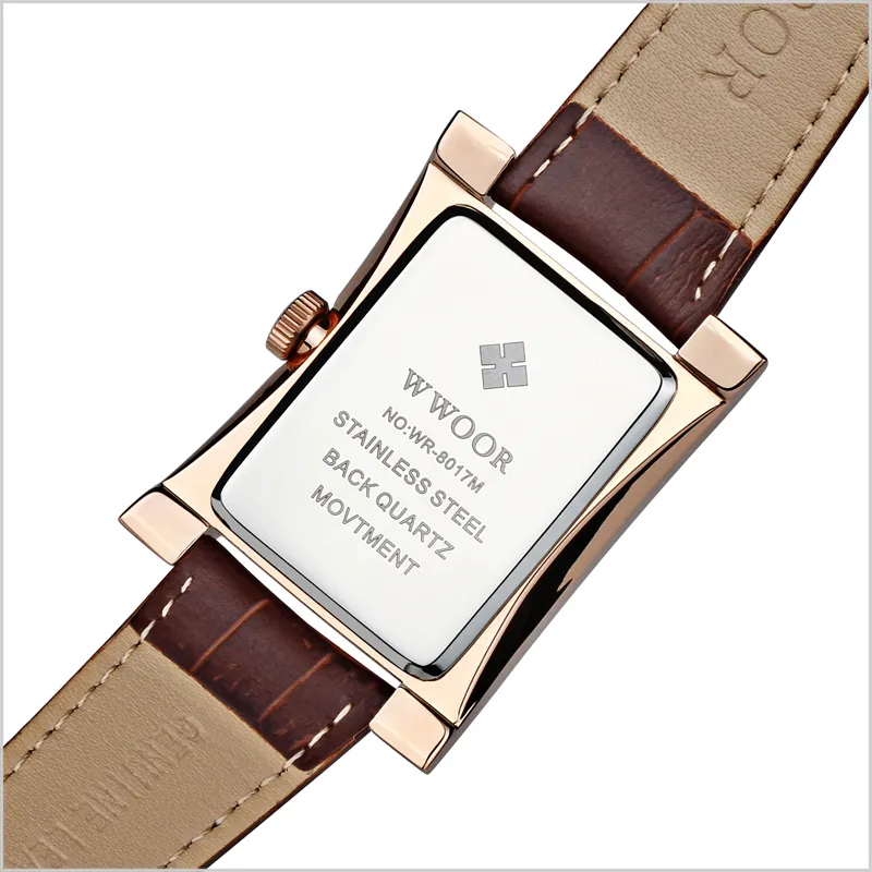 Heren Horloges Topmerk Luxe Wwoor Zakelijke Mannelijke Horloges Waterdicht Minimalistische Lederen Horloge Mannen Relogio Masculino 220225330T