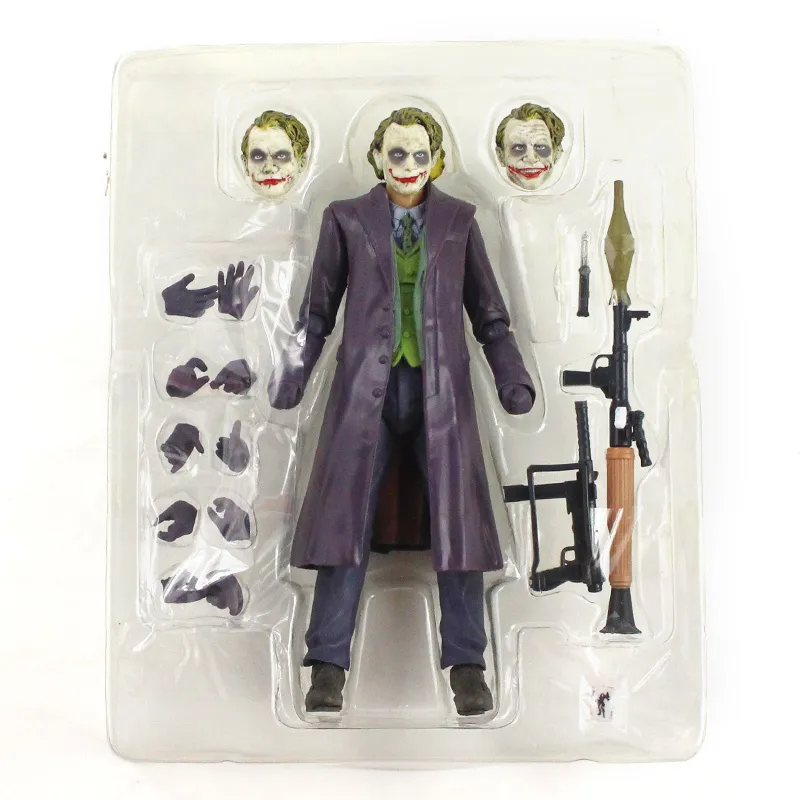 15 cm shf Joker Bazooka ile Kara Şövalye PVC aksiyon figürü oyuncaklar Noel hediyesi7187563