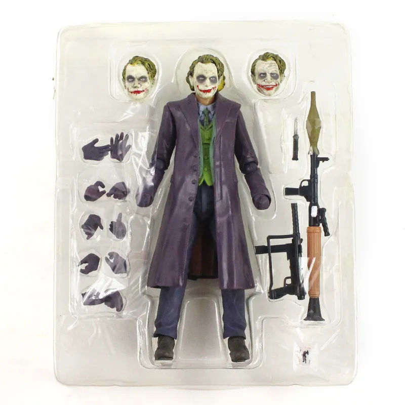 Med 15 cm SHF Joker Bazooka The Dark Knight PVC Action Figure Toys Doll Christmas Gift6664437