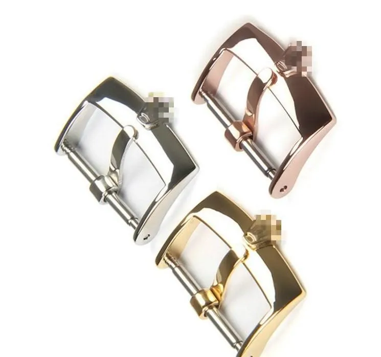 Fabbrica intera serie di marchi di moda accessori orologi sostitutivi Rolex fibbia in acciaio inossidabile cinturino con fibbia ad ardiglione lucidato b281b