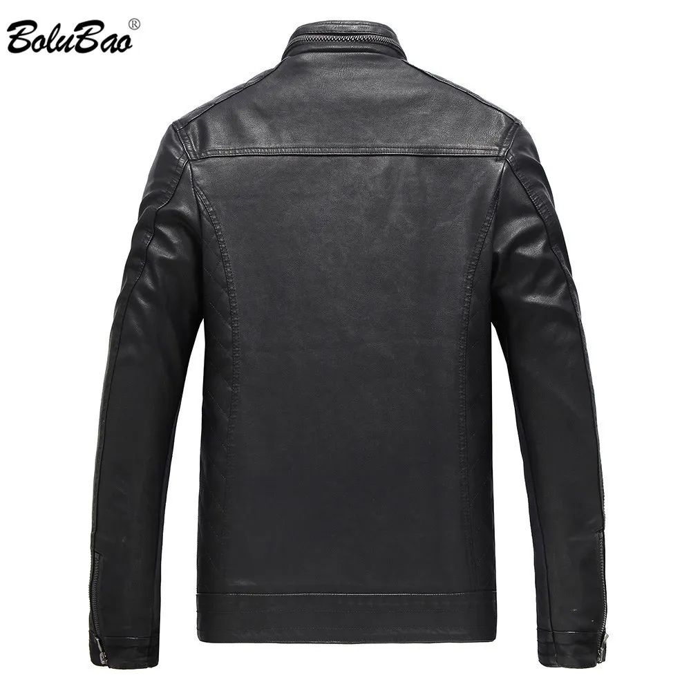 BOLUBAO Brand Men Leather Suede Jackets Autumn Winter Men PU Leather Jackets Clothing Male Casual Leather Jackets Coats 201128