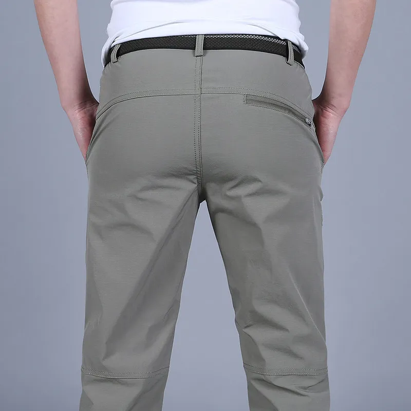 Pantalons légers respirants imperméables pour hommes Casual Summer Pantalon cargo militaire mince Homme tactique Work Out Pantalons à séchage rapide LJ201007