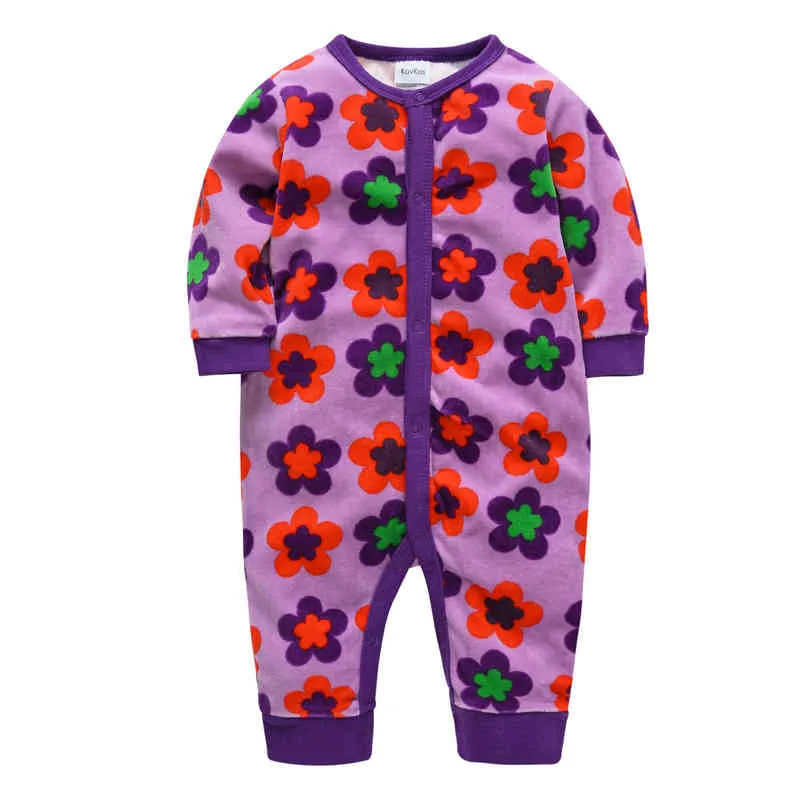 Kids Clothes Girls Baby Rompers Playsuit Cartoon Wear Pooh Print New Born Infant Body suit Jumpsuit Cotton Sofy Cute pelele bebe G1221