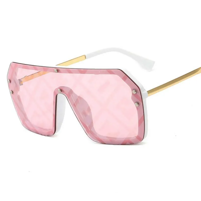 Zonnebrillen F Letter Women Vintage Oversized Gradient Sun Glasses Shades vrouwelijke luxe ontwerper UV400 Sunglass311d