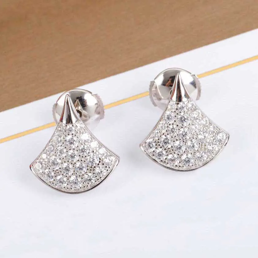 Ожерелье из серебра S925 с бриллиантом для женщин, свадебные украшения, подарочные серьги PS3663269U