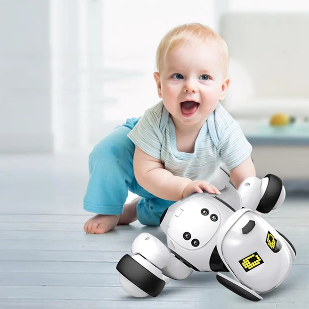 Cane robot telecomandato programmabile 2. Danza intelligente senza fili Parlare elettronico giocattolo educativo animali domestici bambini LJ201105
