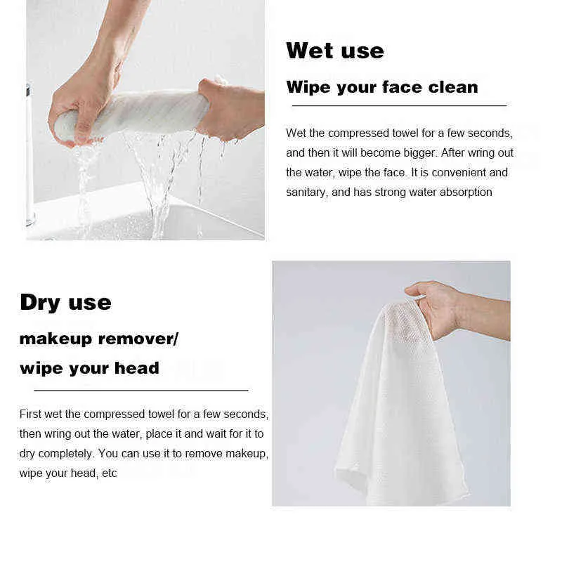 30x50 cm Pearl Linie jednorazowe sprężone ręcznik Bawełna Podróż El Cleaning Washcloth Bath Bath Samy S 21221296N